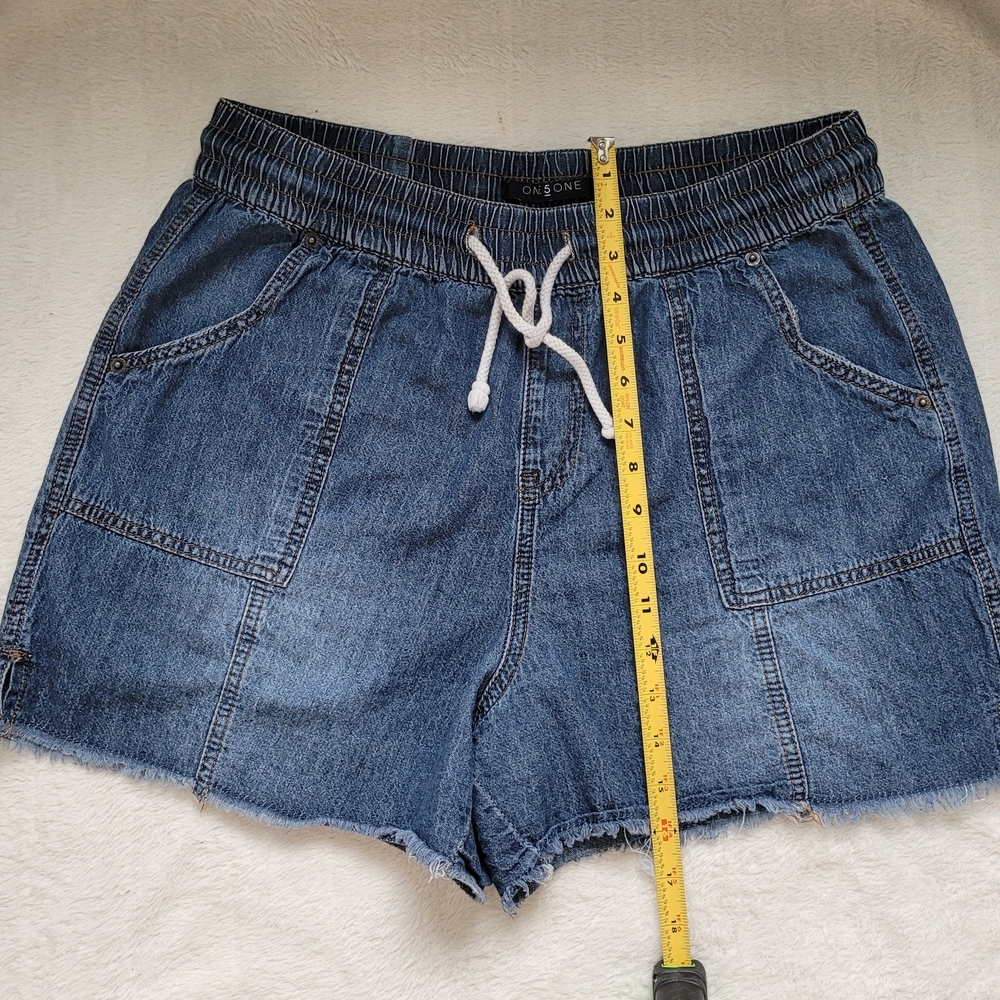 one 5 one Blue Jean Shorts Relaxed Fit
